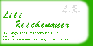 lili reichenauer business card